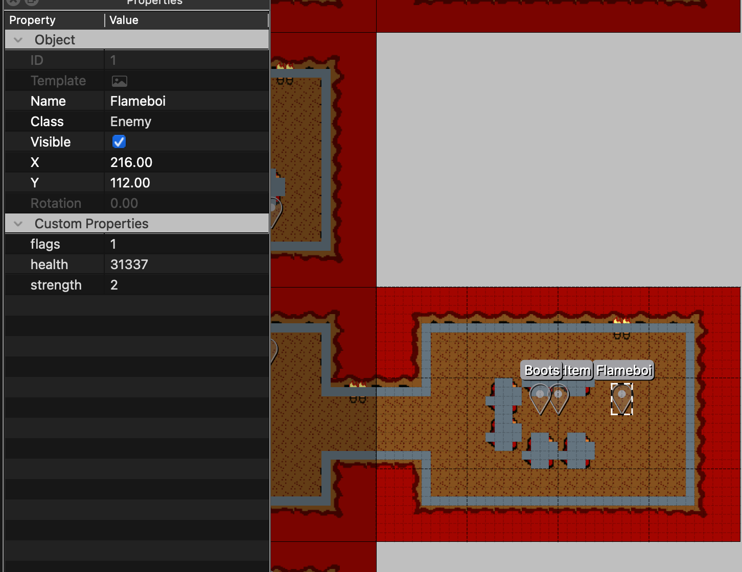 Fire Temple boss with 31337 health